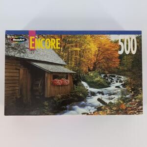 RoseArt Encore "Creekside Mill" 500 Fully Interlocking Piece Jigsaw Puzzle - GUC